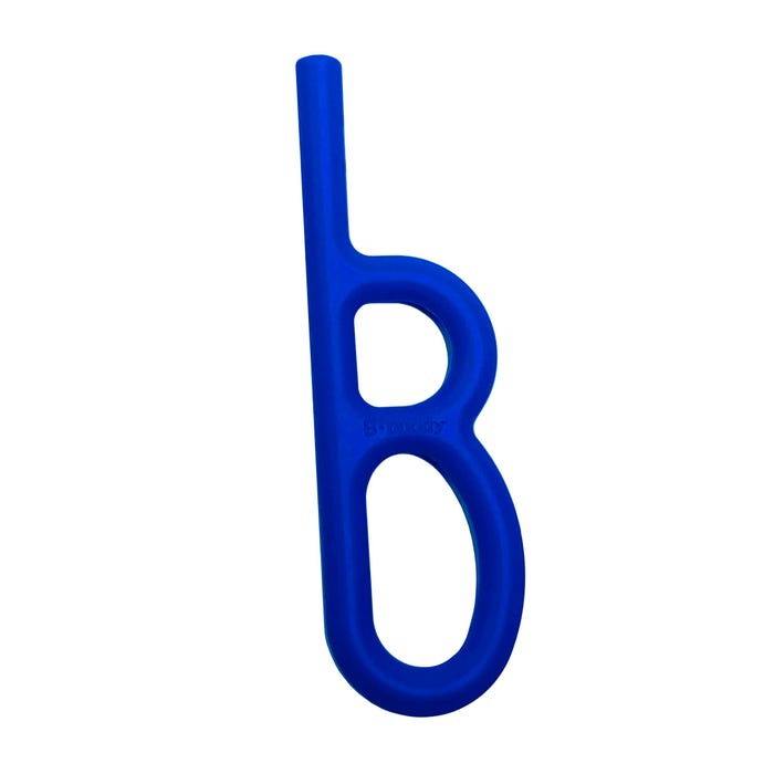 ChuBuddy B-Buddy Hand-Held Chew Factor 2 Medium, Smooth, Blue