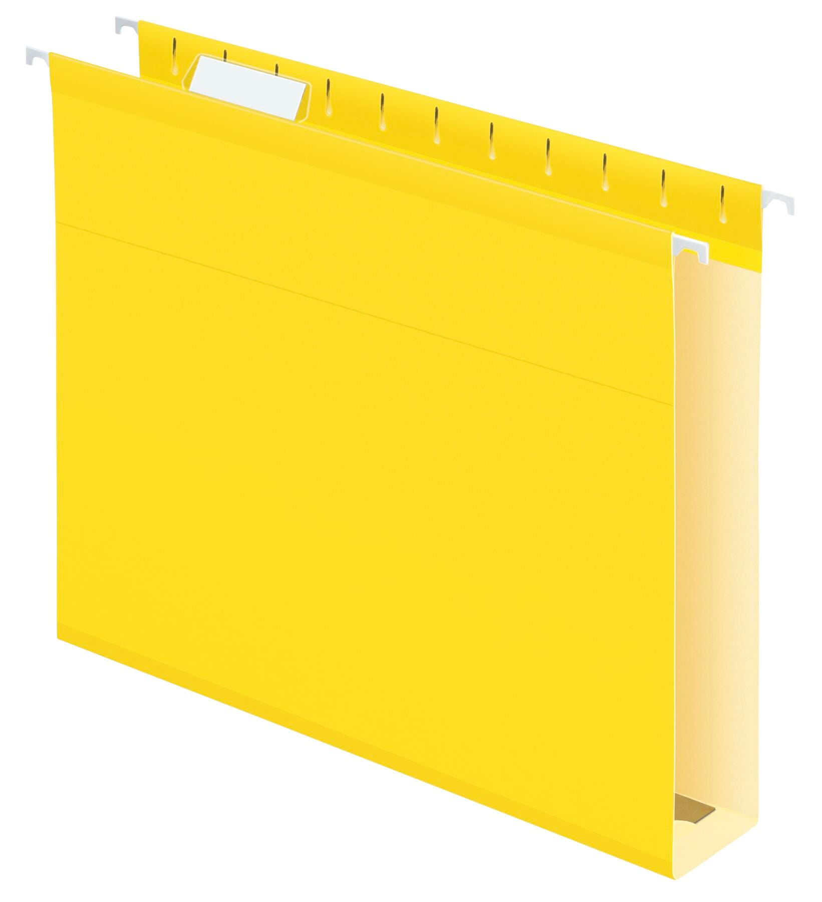 Pendaflex Reinforced Hanging Folders, Legal Size, Yellow, 1/5 Cut, Box of 25 2149835