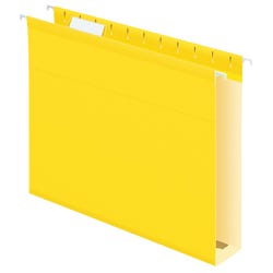Pendaflex Reinforced Hanging Folders, Legal Size, Yellow, 1/5 Cut, Box of 25 2149835