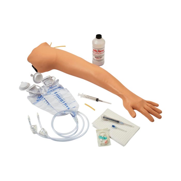 Adult Venipuncture and Injection Training Arm, Light