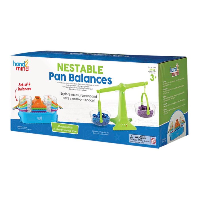 hand2mind Nestable Pan Balance, Set of 4