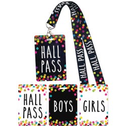 Teacher Created Resources Confetti Hall Pass Lanyards 2149679