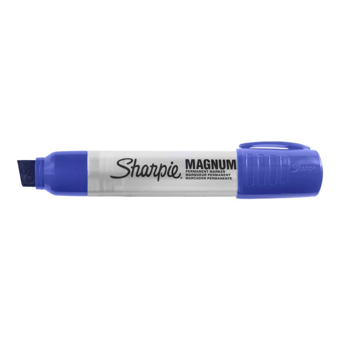Sharpie Magnum Permanent Marker, Oversized Chisel Tip, Blue