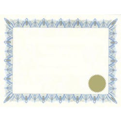 Geographics Printable Certificate with Seals, 11 x 8-1/2 inches, Classic Blue, Pack of 25