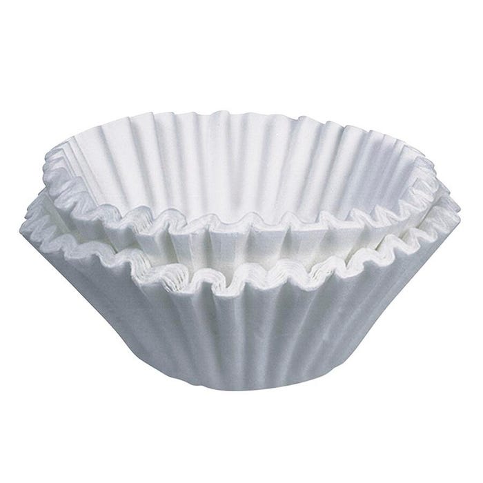 CoffeePro Commercial Basket Style Coffee Filter, 12 Cup, Paper, White, Pack of 250