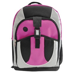 Image for Junior High Style Backpack, 18 x 13 x 6 Inches, Berry, Grades 6 to 12 from School Specialty