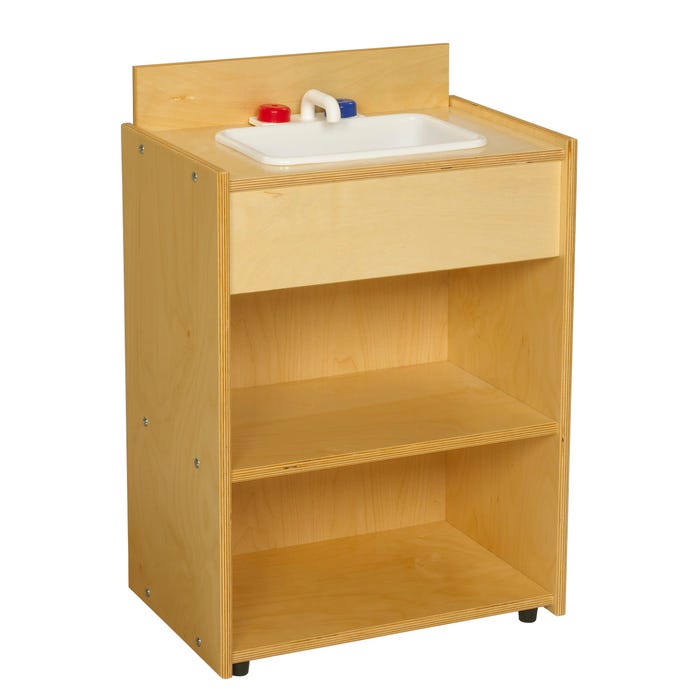 Childcraft ABC Furnishings Play Kitchen Sink, Wooden, 19 x 13 x 28-1/4 Inches
