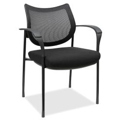 Lorell Mesh Back Guest Chair, 24-1/2 x 24 x 33-1/2 Inches, Black