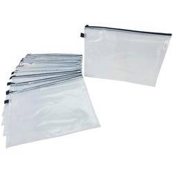 Sax Mesh Tool Case Pouches, 12 x 16 Inches, Clear with Black Trim, Pack of 10 2018753