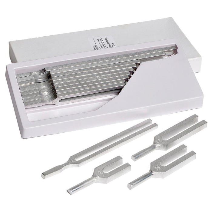 United Scientific Tuning Fork Set of 13, 100 Hertz to 4096 Hertz