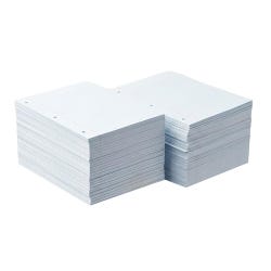 School Smart 3-Hole Punched Filler Paper w/ Red Margin, 8-1/2 x 11 Inches, College Ruled, 200 Sheets, Pack of 24