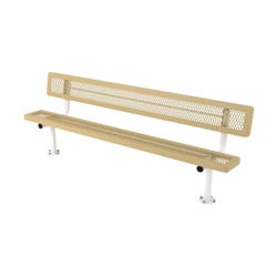 Superior Site Standard Regal Bench with Back, Surface Mount 4001346
