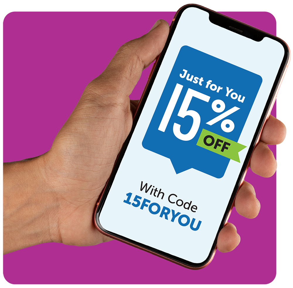 Just for you 15% off with code 15FORYOU