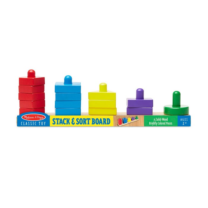 Melissa & Doug Stack and Sort Board, 16 Pieces