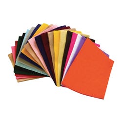 Polyester Felt, Assorted Colors, 9 x 12 Inches, Set of 100