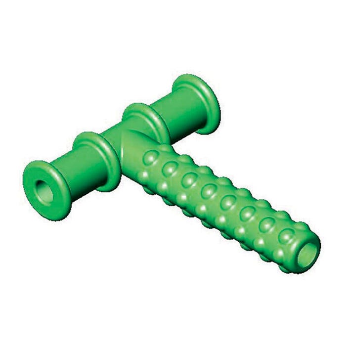 Speech Pathology LLC Knobby Tube Chew Tool, 1/2 Inch Diameter, Green