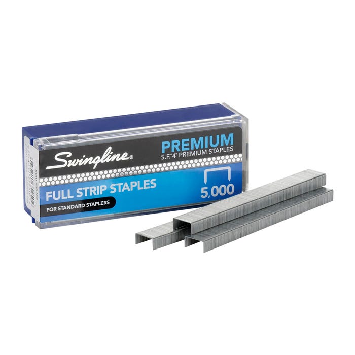 Swingline S.F. 4 Premium Staples, 1/4 Inches, 210 Per Strip, 5000 Per Box