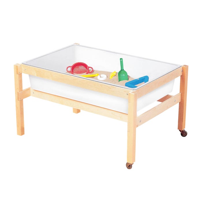 Childcraft Sand and Water Table and White Tub, 42-3/8 x 30-1/8 x 23-1/2 Inches