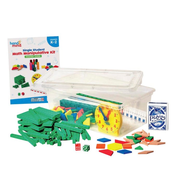 Hand2Mind Manipulative Kit Single Student, Grades K to 2, Set of 4