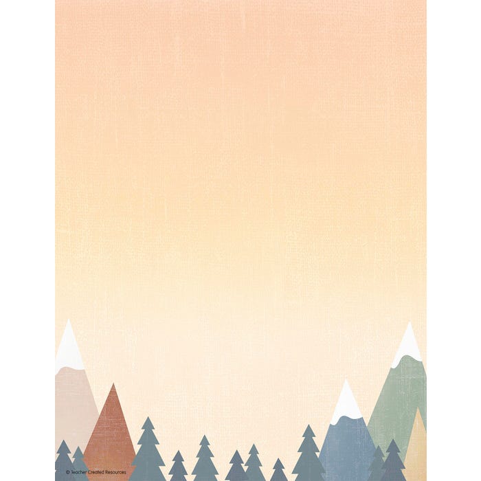 Teacher Created Resources Moving Mountains Computer Paper, 8-1/2 x 11 Inches, 50 Sheets