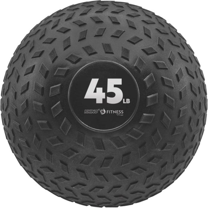 Champion Sports Rhino Fitness Slam Ball, 45 Pounds, 11 Inch Diameter, Black