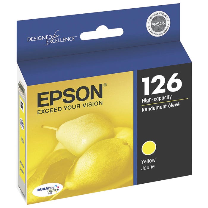 Epson DURABrite Ultra Ink Cartridge, T126420S, Yellow