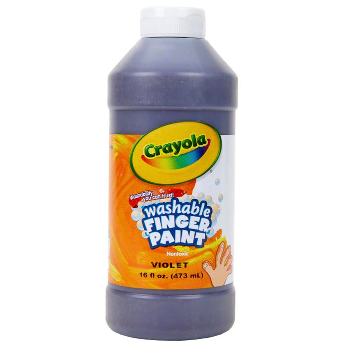 Crayola Washable Finger Paint, 1 Pint Bottle, Violet