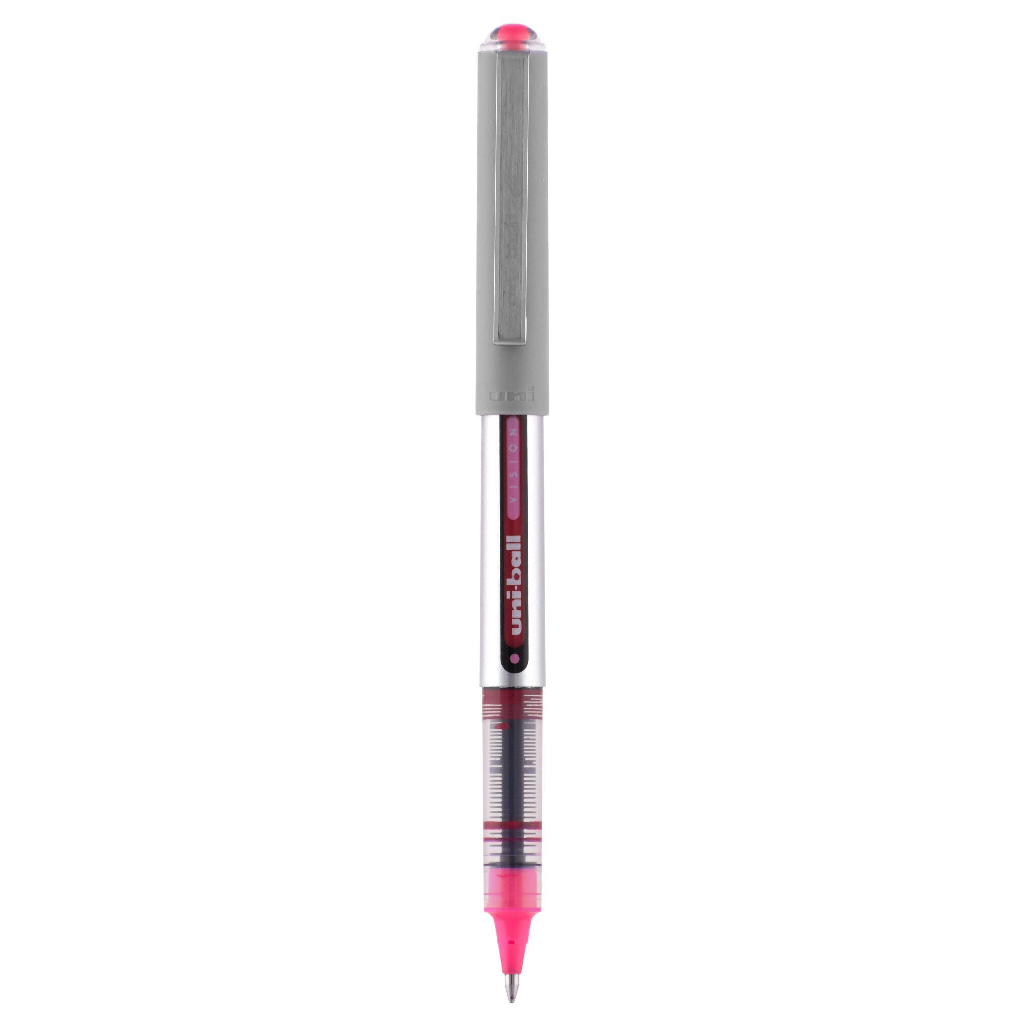uniball Vision Stick Roller Ball Pen, 0.7 mm Fine Tip, Passion Pink 002903