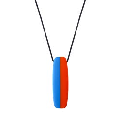 Chewigem Chewable Toggle Board, Blue Orange Polished, Item Number 2103437