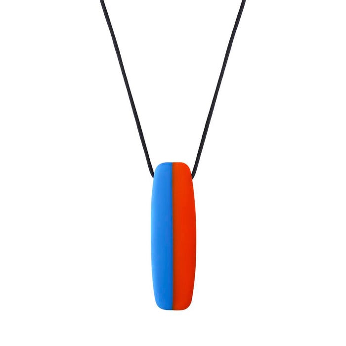 Chewigem Chewable Toggle Board, Blue Orange Polished