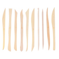 Jack Richeson Detail Boxwood Modelers, 6 Inches, Wood, Set of 10 407088