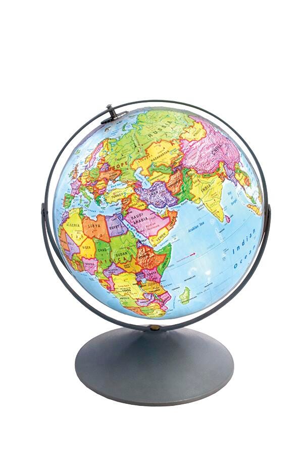 Nystrom Intermediate Political Globe, 12 inch, Item Number 1539784