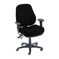Lorell Baily Multi-Task Chair, Black, 26-7/8 W x 26 D x 39 - 42-1/2 H in