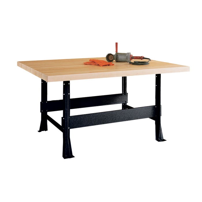 Diversified Spaces Apprentice Two-Station Industrial Arts Workbench, 64 x 28 x 30 Inches