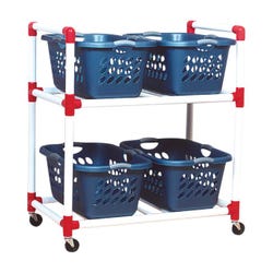 Image for Duracart Carry All Cart with 4 Baskets, 40 x 18 x 46 Inches from School Specialty