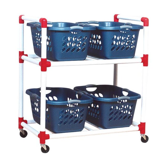 Duracart Carry All Cart with 4 Baskets, 40 x 18 x 46 Inches