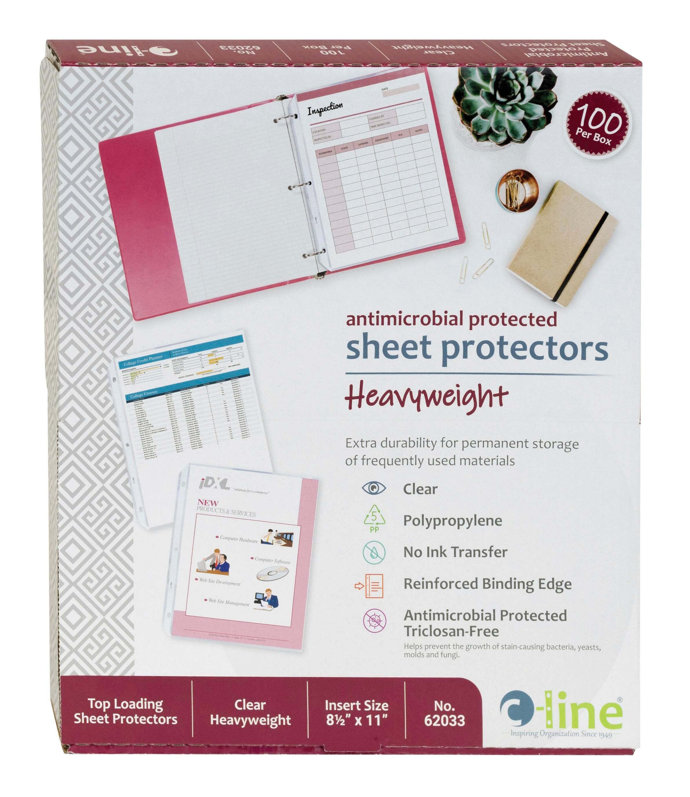 Sheet Protectors, Item Number 078532