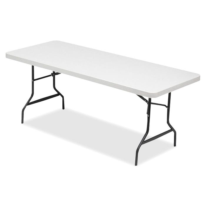 Lorell Rectangular Banquet Table, Gray, 72 x 30 x 29 inches