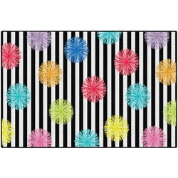 Schoolgirl Style Just Teach Black and White Poms, Rectangle 4002515