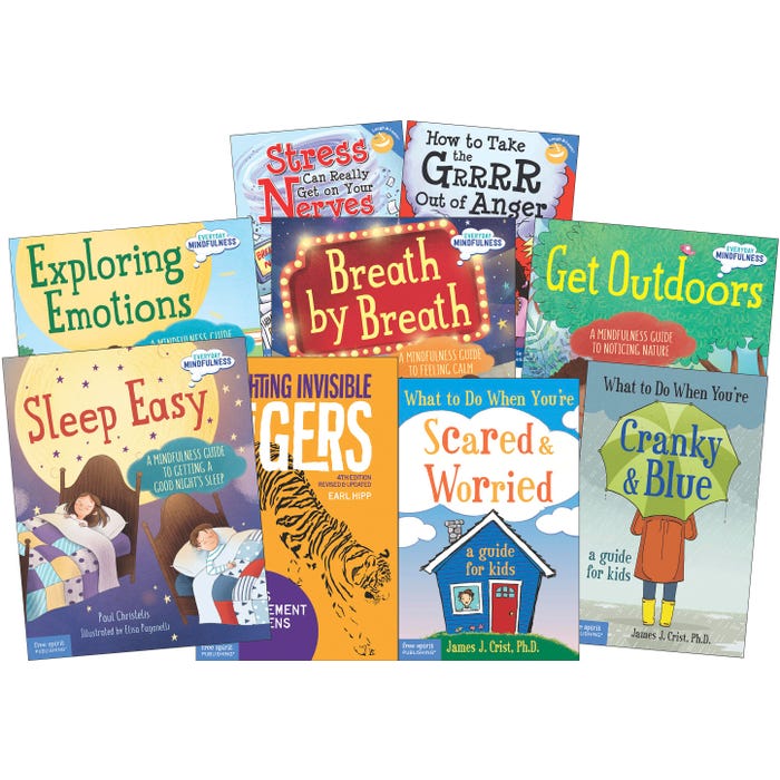 Free Spirit Publishing Mental Health Third, Fourth, Fifth Grade Collection, Set of 9