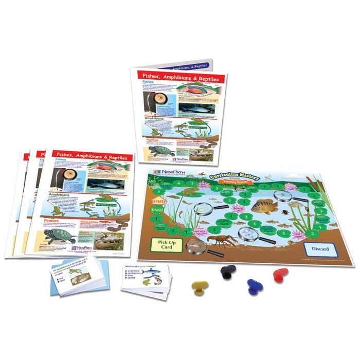 NewPath Learning Fishes, Amphibians & Reptiles Learning Center Game, Grades 6 to 10