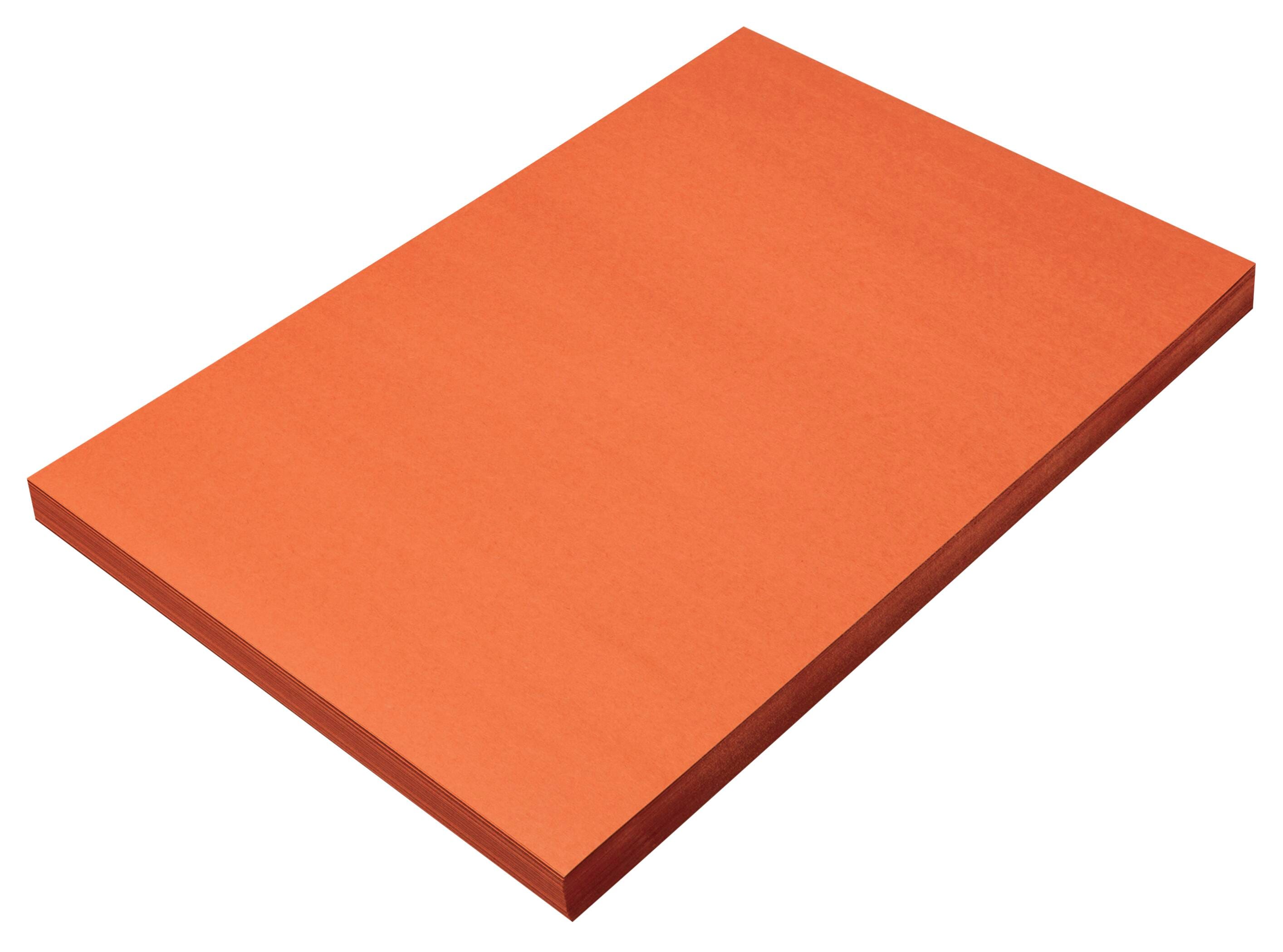 Prang Medium Weight Construction Paper, 12 x 18 Inches, Orange, 100 Sheets, Item Number 299654