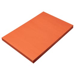 Prang Medium Weight Construction Paper, 12 x 18 Inches, Orange, 100 Sheets, Item Number 299654