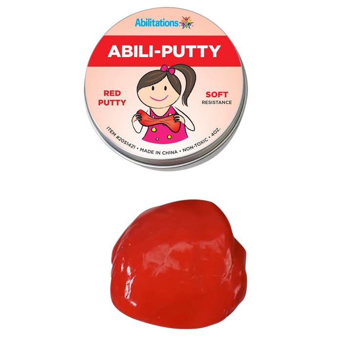 Abilitations Abili-Putty, Soft, 4 Ounces, Red