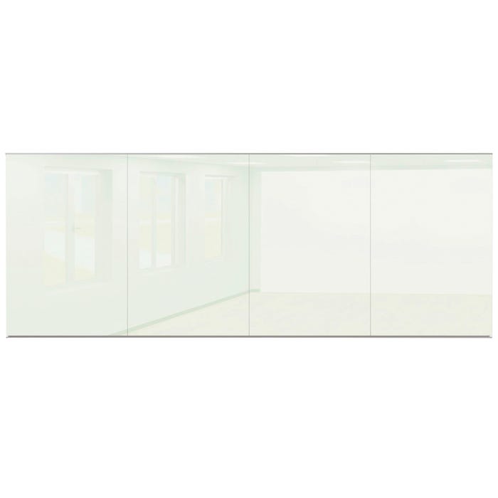 MooreCo Office Glass Wall Panel, 6 x 16 Feet