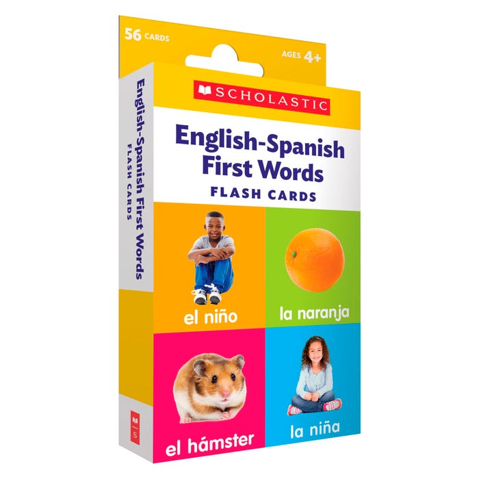 Scholastic English-Spanish First Words Flash Cards