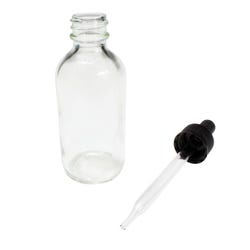 United Scientific Flint Bottles, Boston Round, 0.5 Ounces, Item Number 2093140