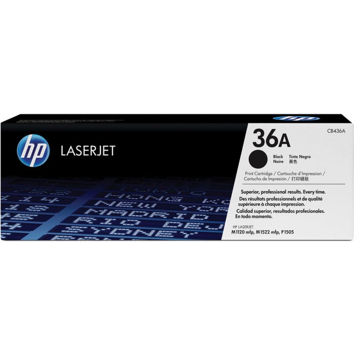 HP 36A Ink Cartridge, CB436A, Black