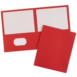 Avery 2-Pocket Folder, 40 Sheet Capacity, Red, Pack of 25