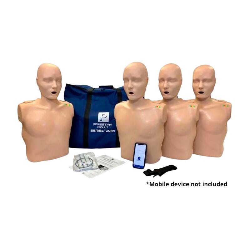 Prestan Professional CPR Training Kit-series 2000, 4 Adult Medium Skin Tone Manikins, Item Number 2095818